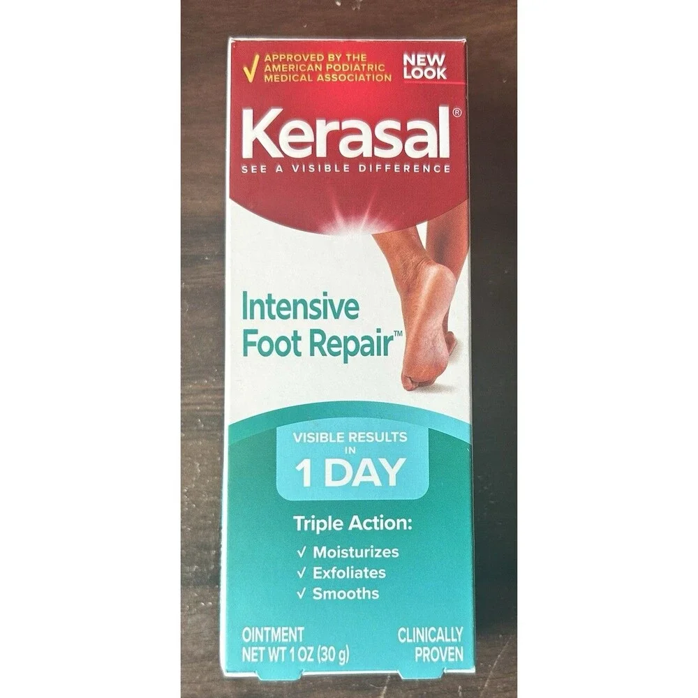 Kerasal Intensive Foot Repair Visible Results in 1 Day Triple Action 1 oz.